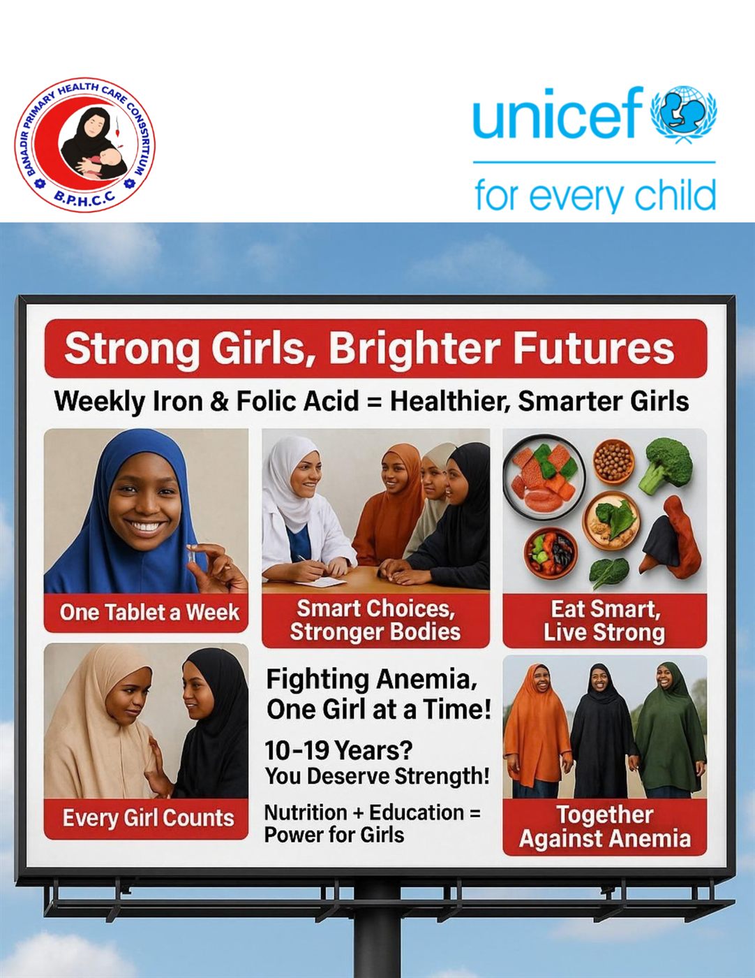 Girls taking part in a Strong Girls, Brighter Futures activity